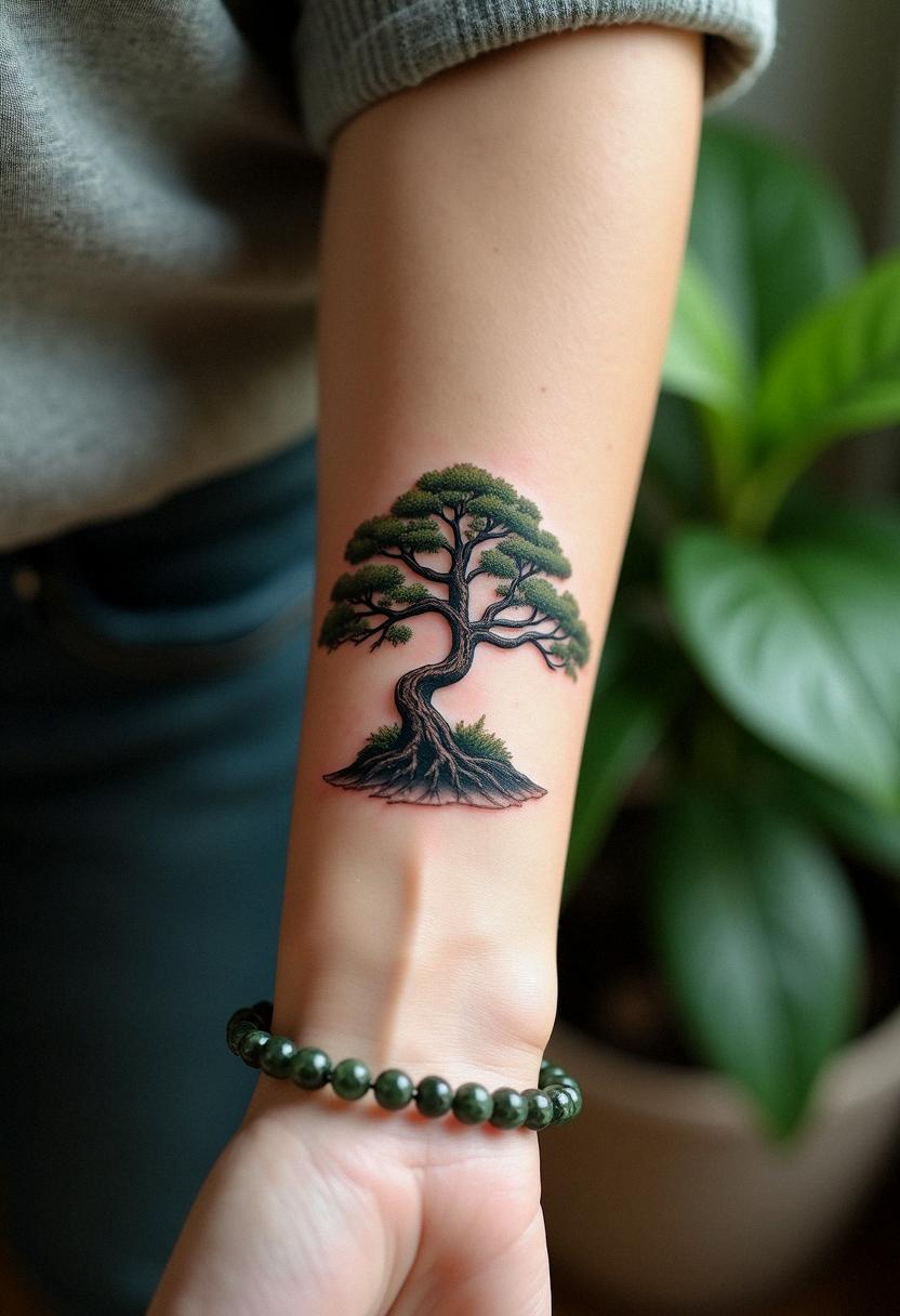 bonsai tree tattoo
