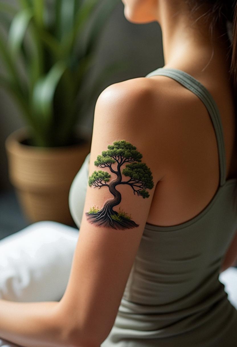 bonsai tree tattoo