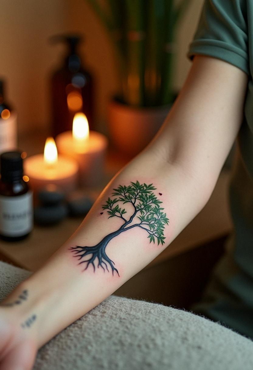 bonsai tree tattoo