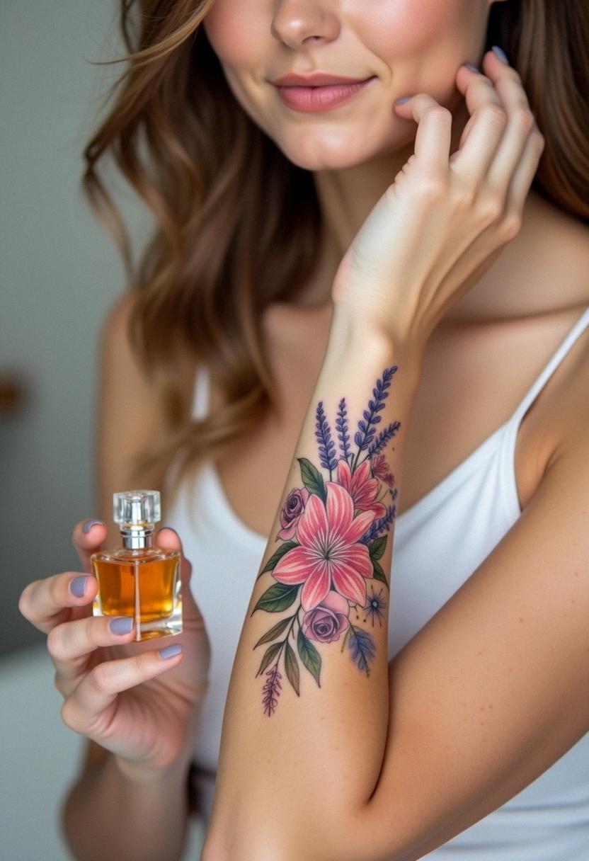 bouquet tattoo