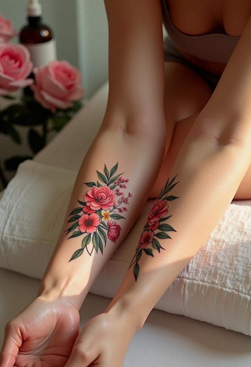 bouquet tattoo