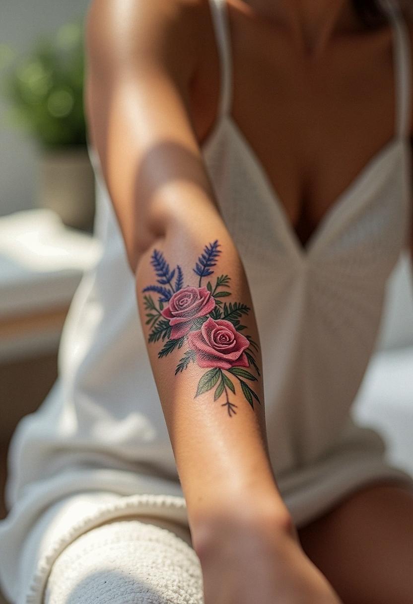 bouquet tattoo