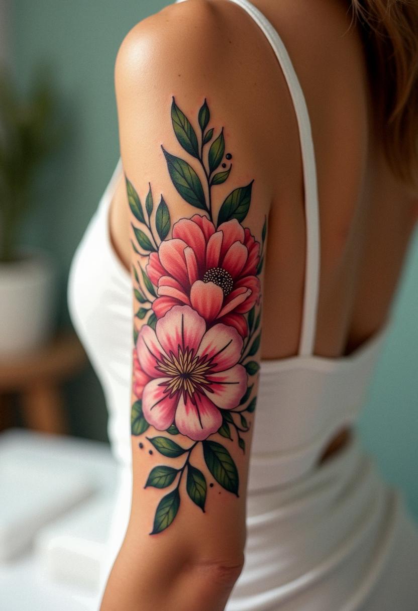 bouquet tattoo