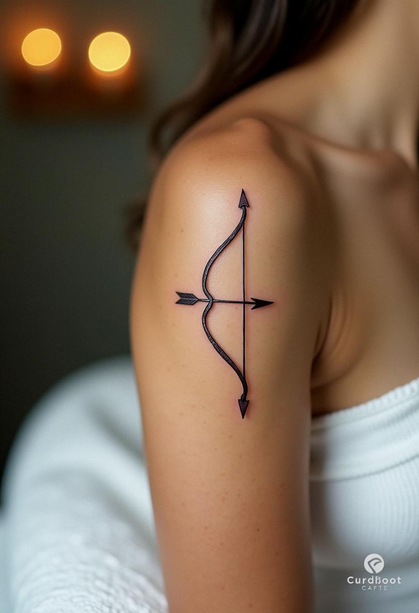 bow and arrow tattoo