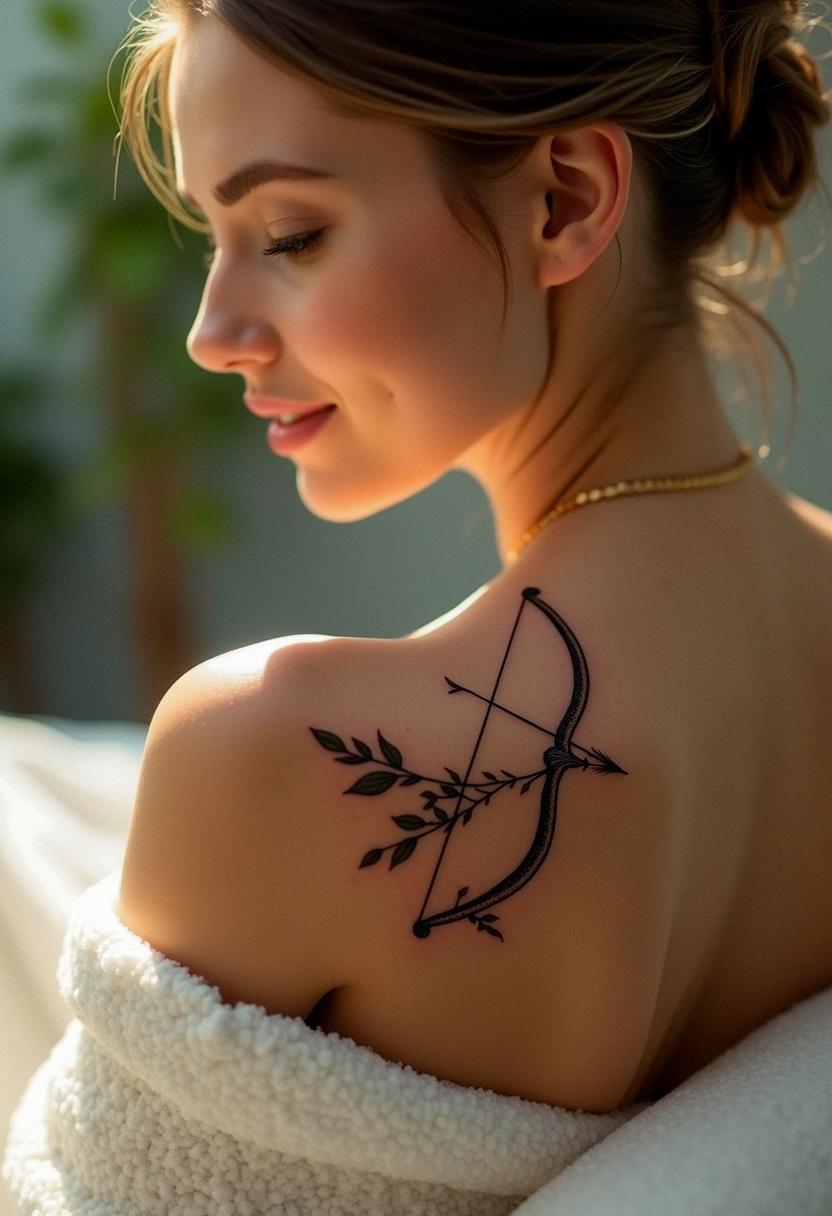 bow and arrow tattoo