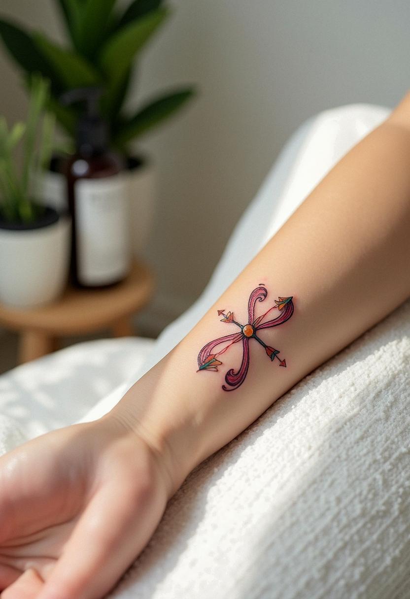 bow and arrow tattoo