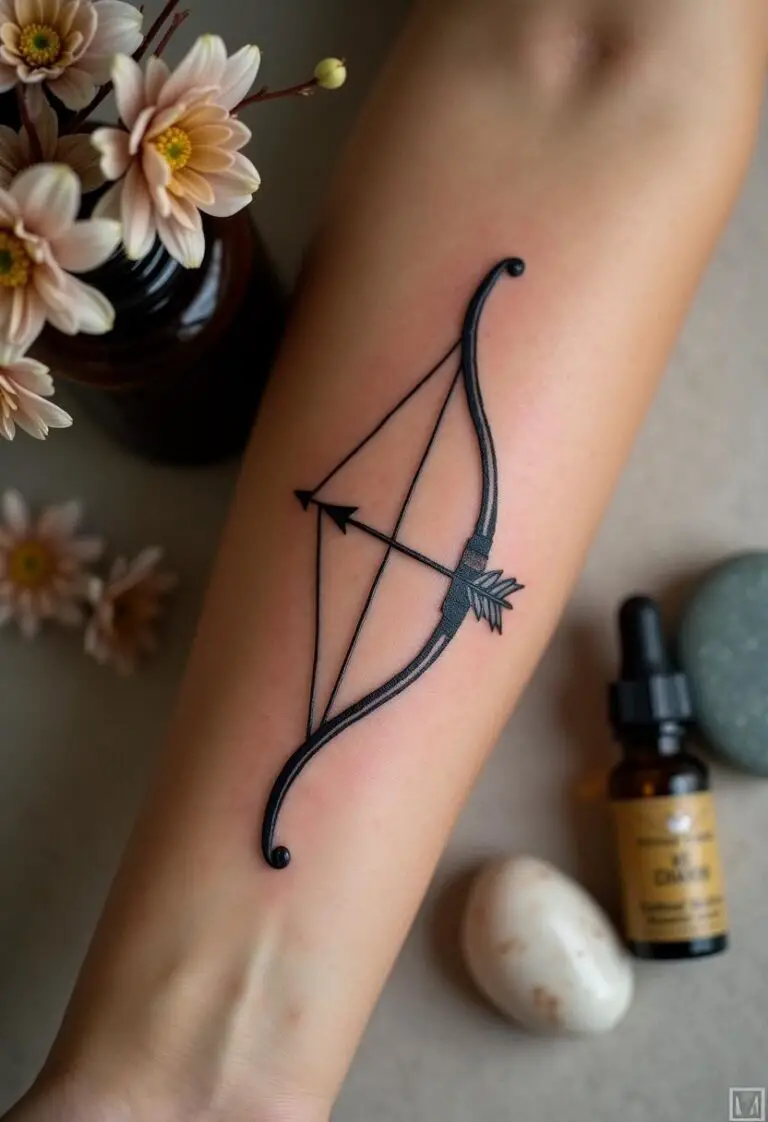 Bow Arrow Tattoo 00001