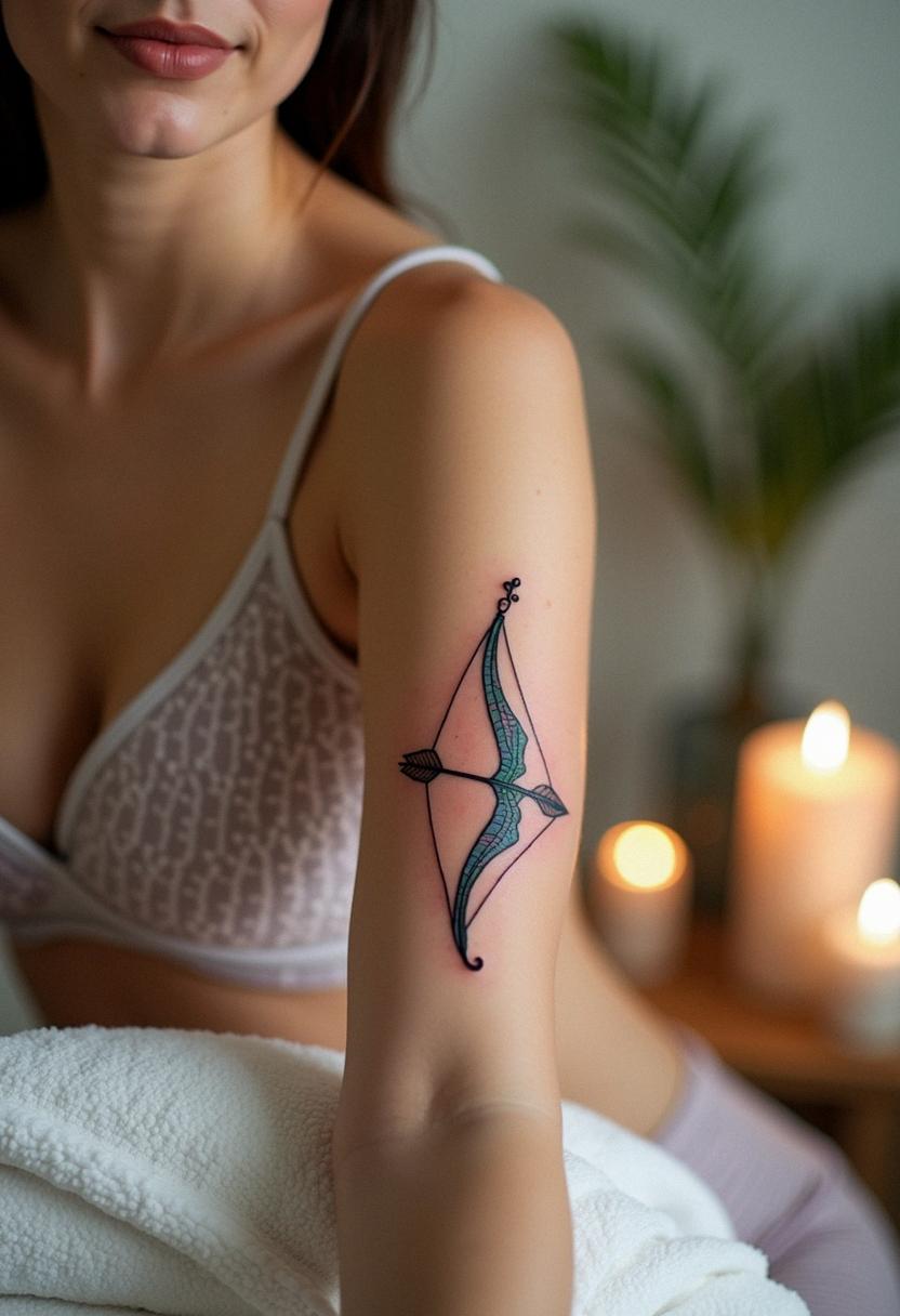 bow arrow tattoo