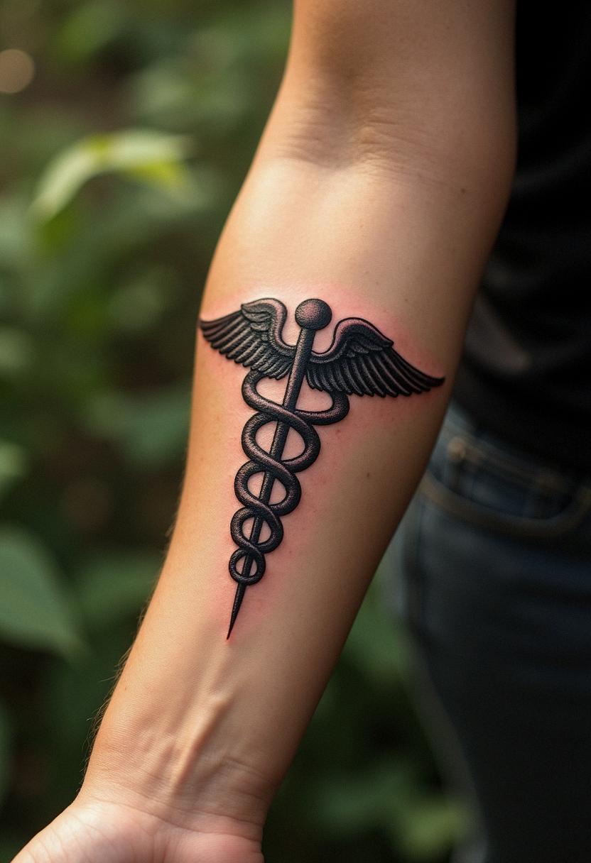 caduceus tattoo