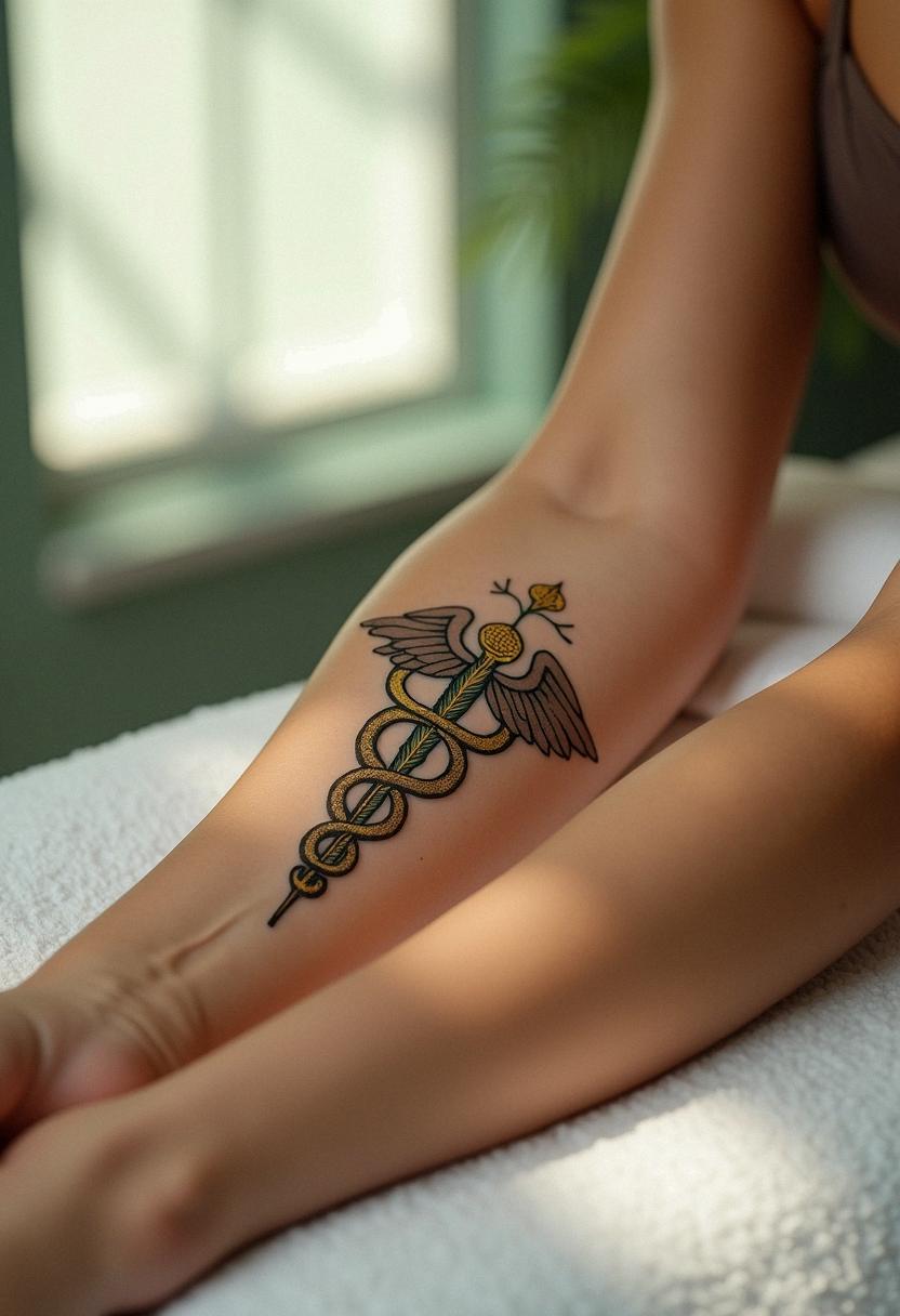 caduceus tattoo