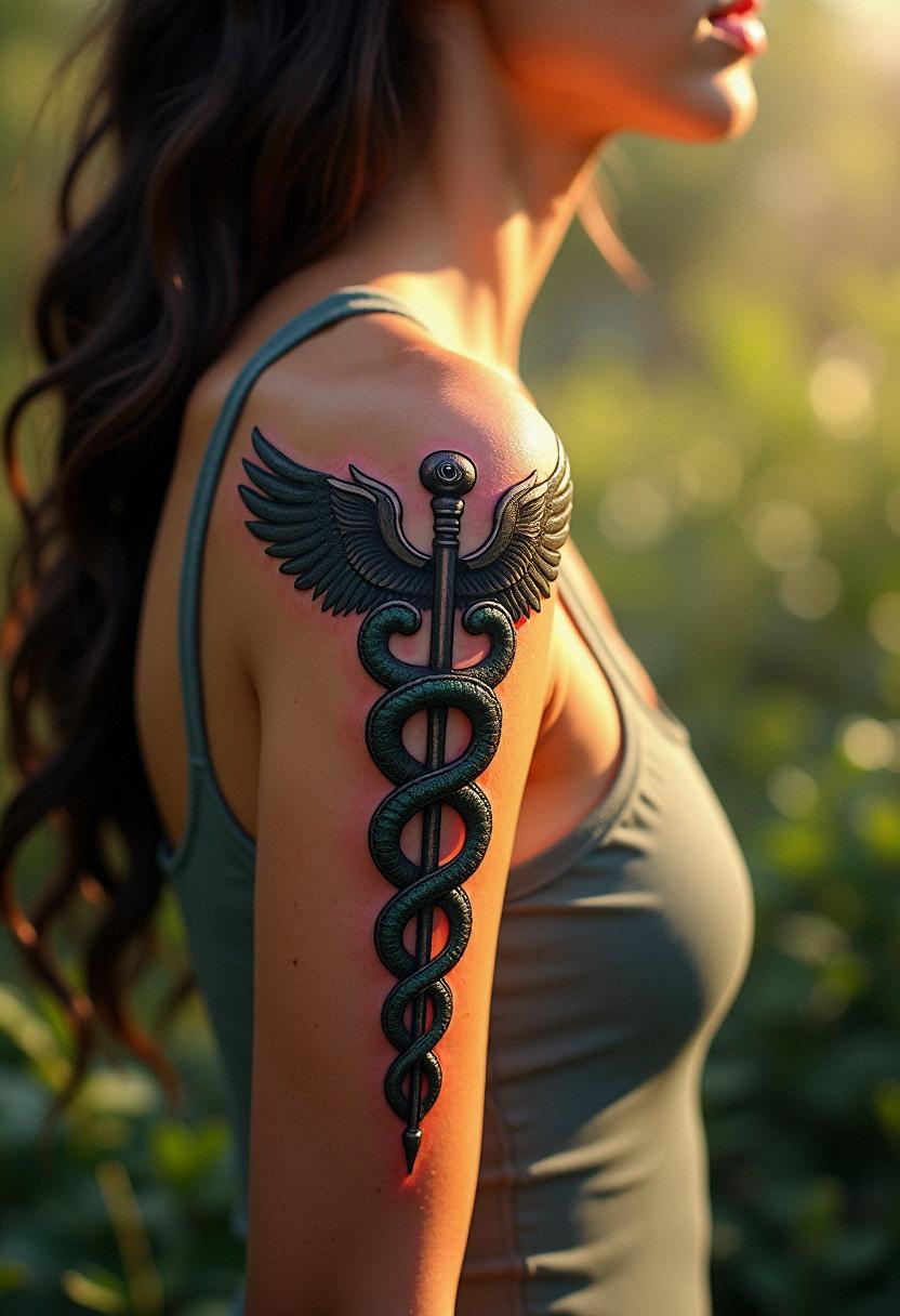 caduceus tattoo