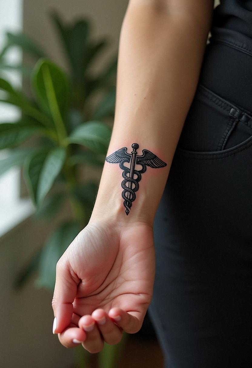 caduceus tattoo