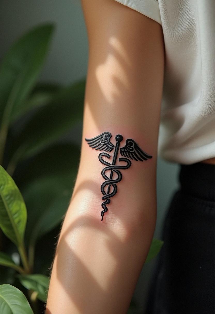 caduceus tattoo