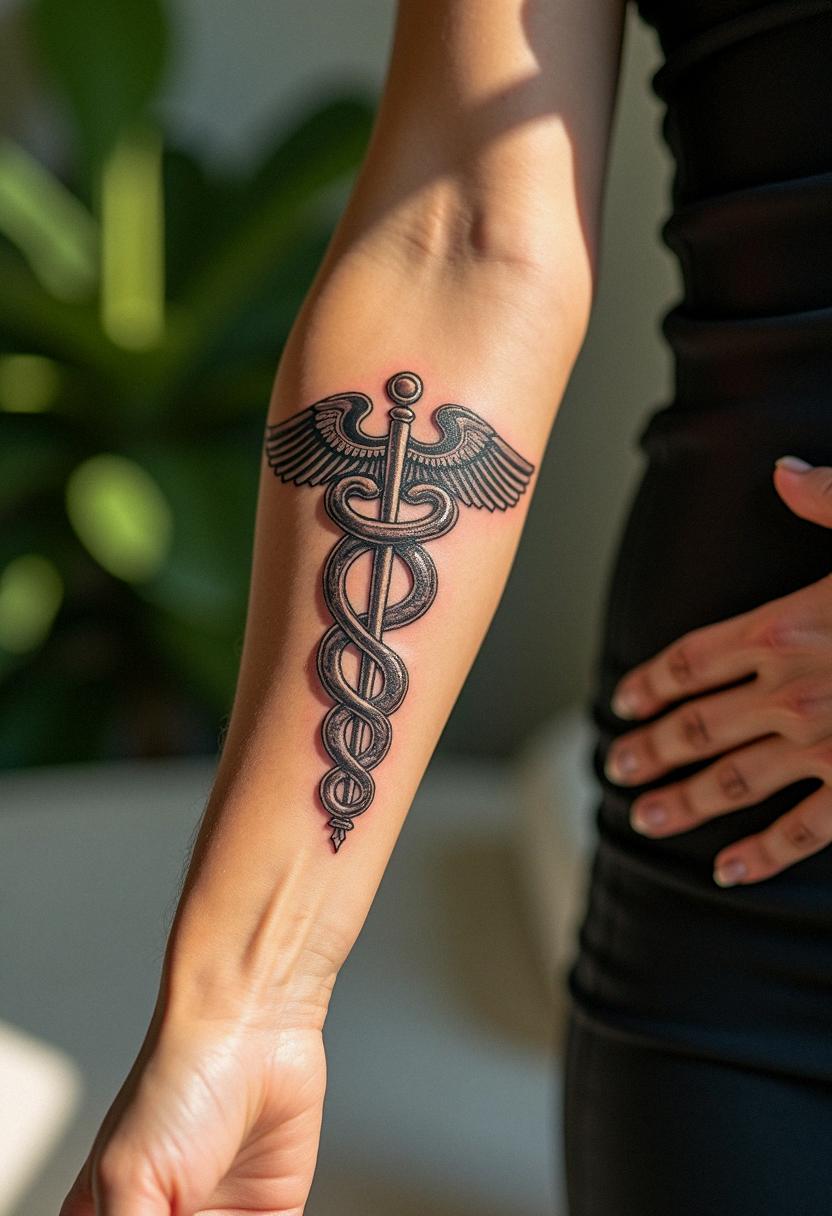 caduceus tattoo