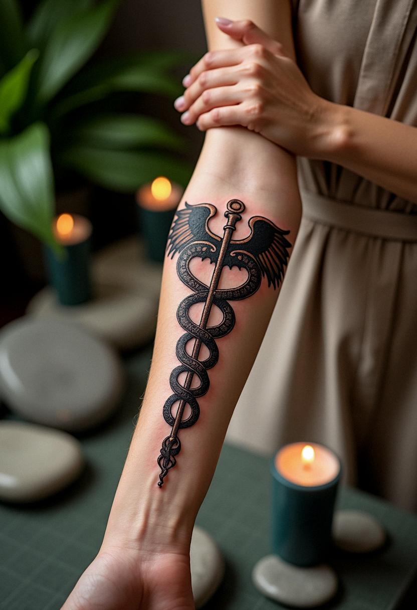 caduceus tattoo