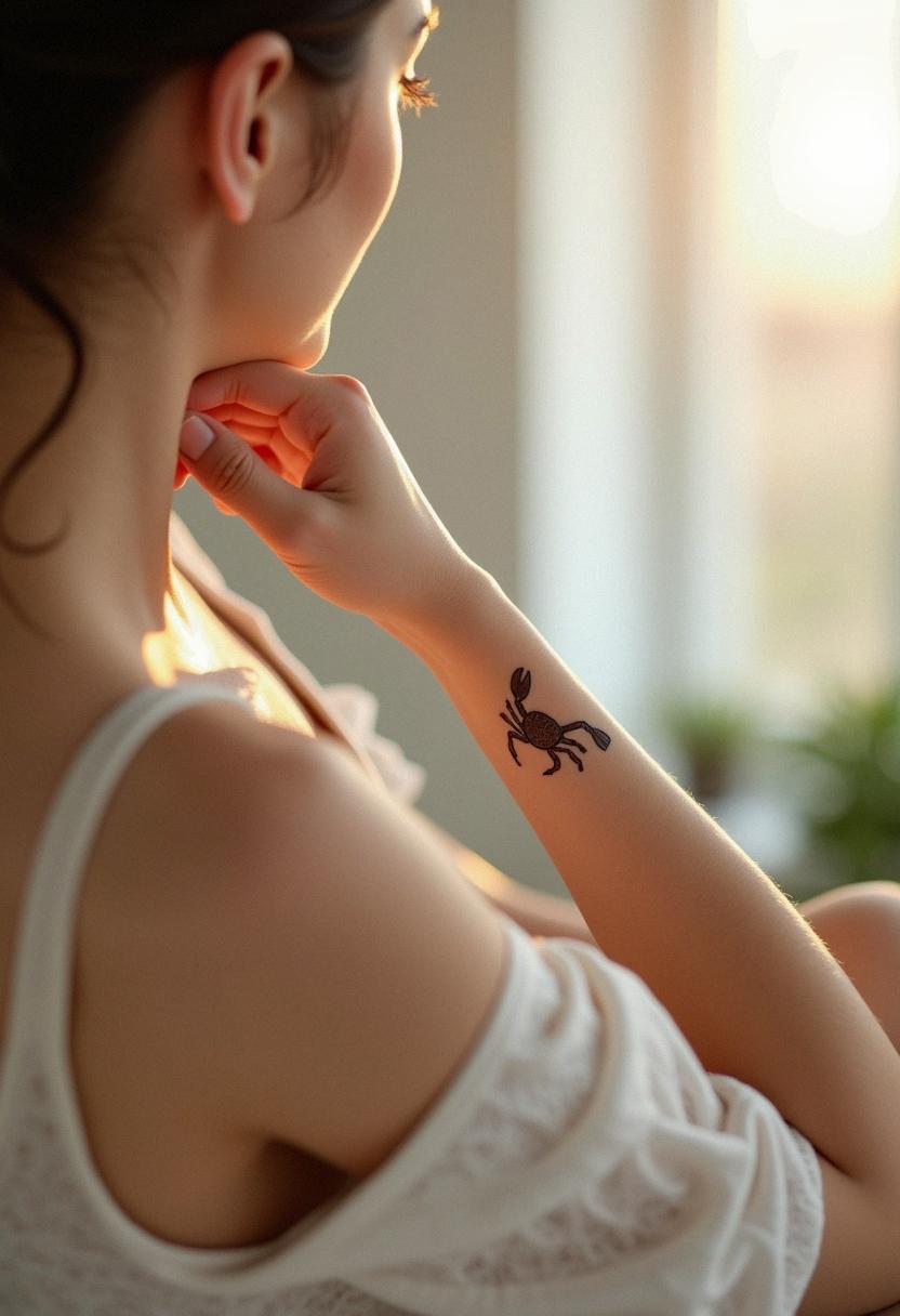 cancer sign tattoo
