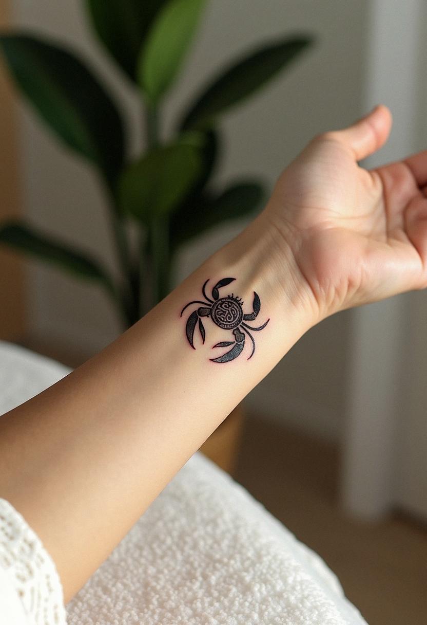cancer sign tattoo