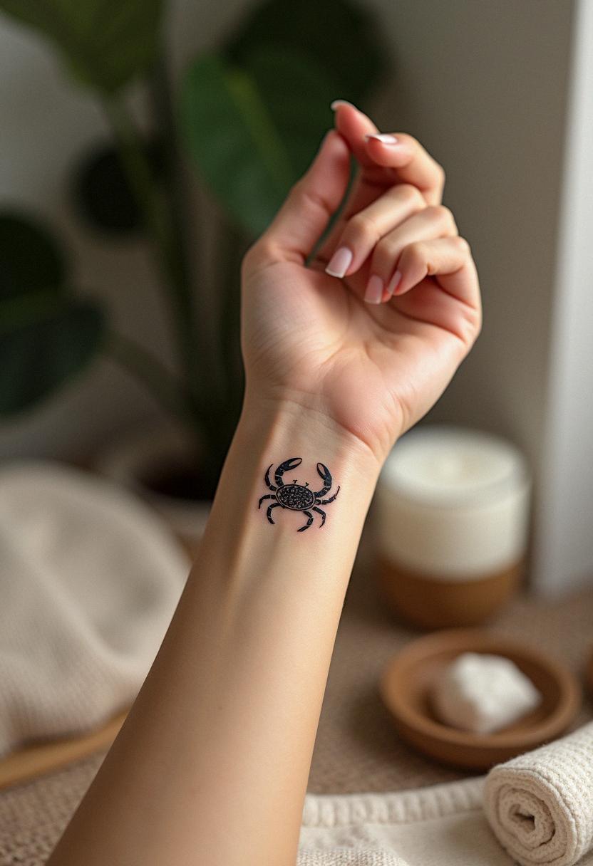 cancer sign tattoo