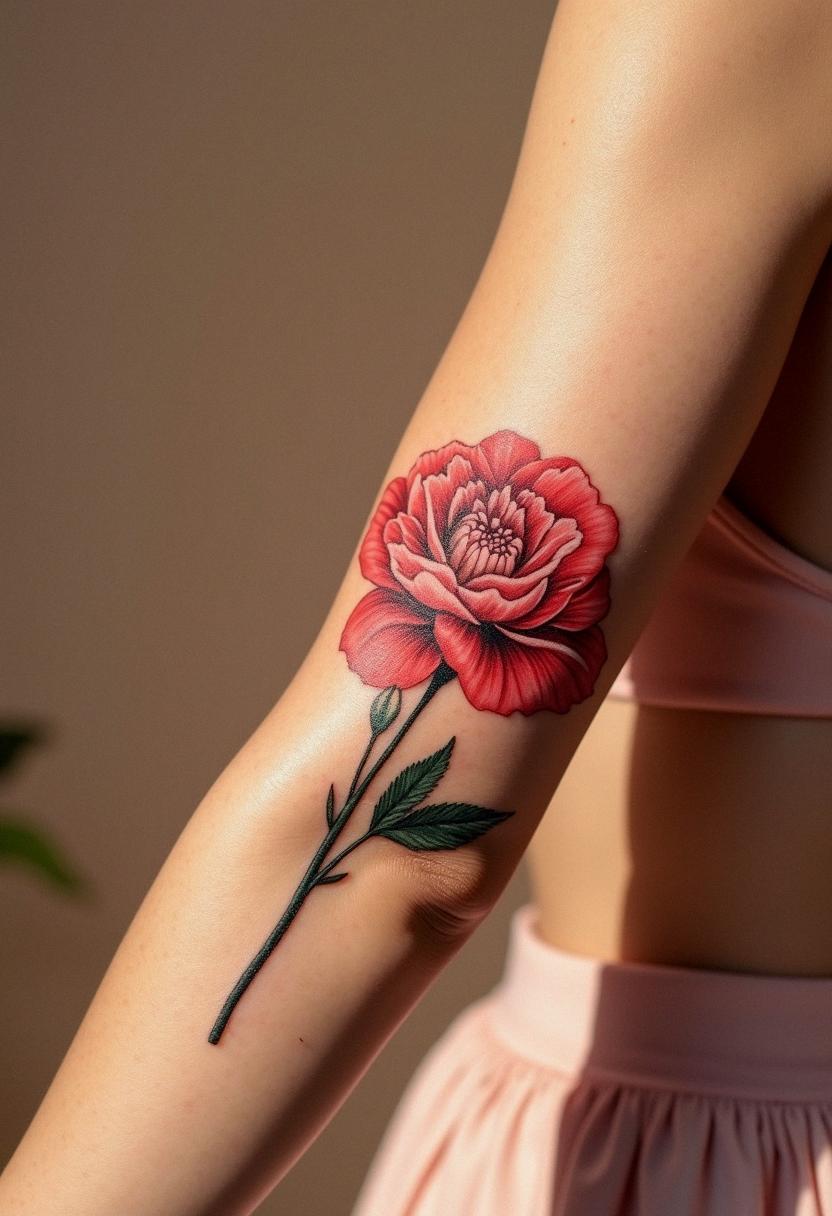 carnation tattoo