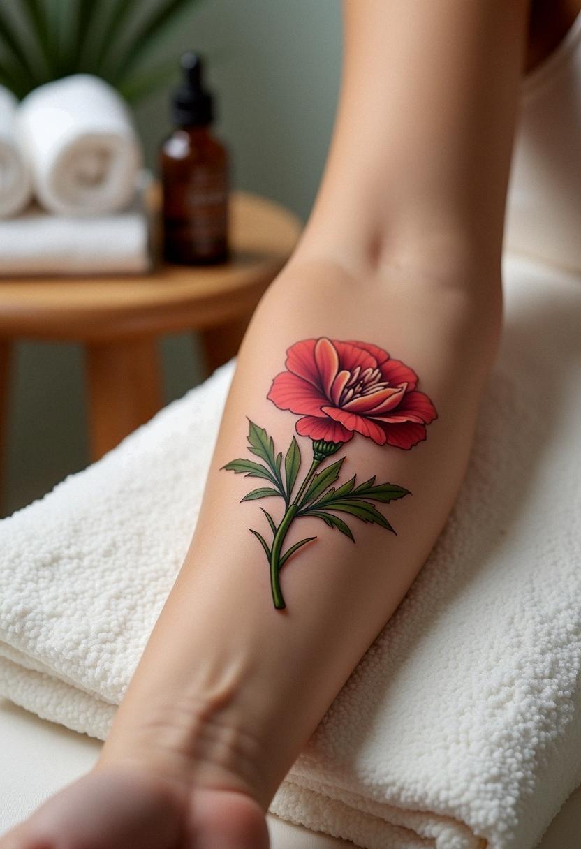 carnation tattoo