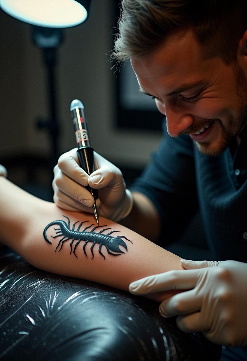 centipede tattoo