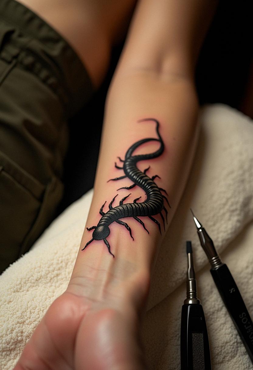 centipede tattoo