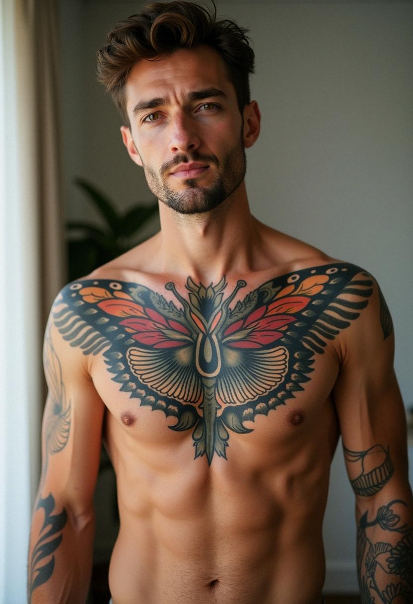 chest tattoos for men