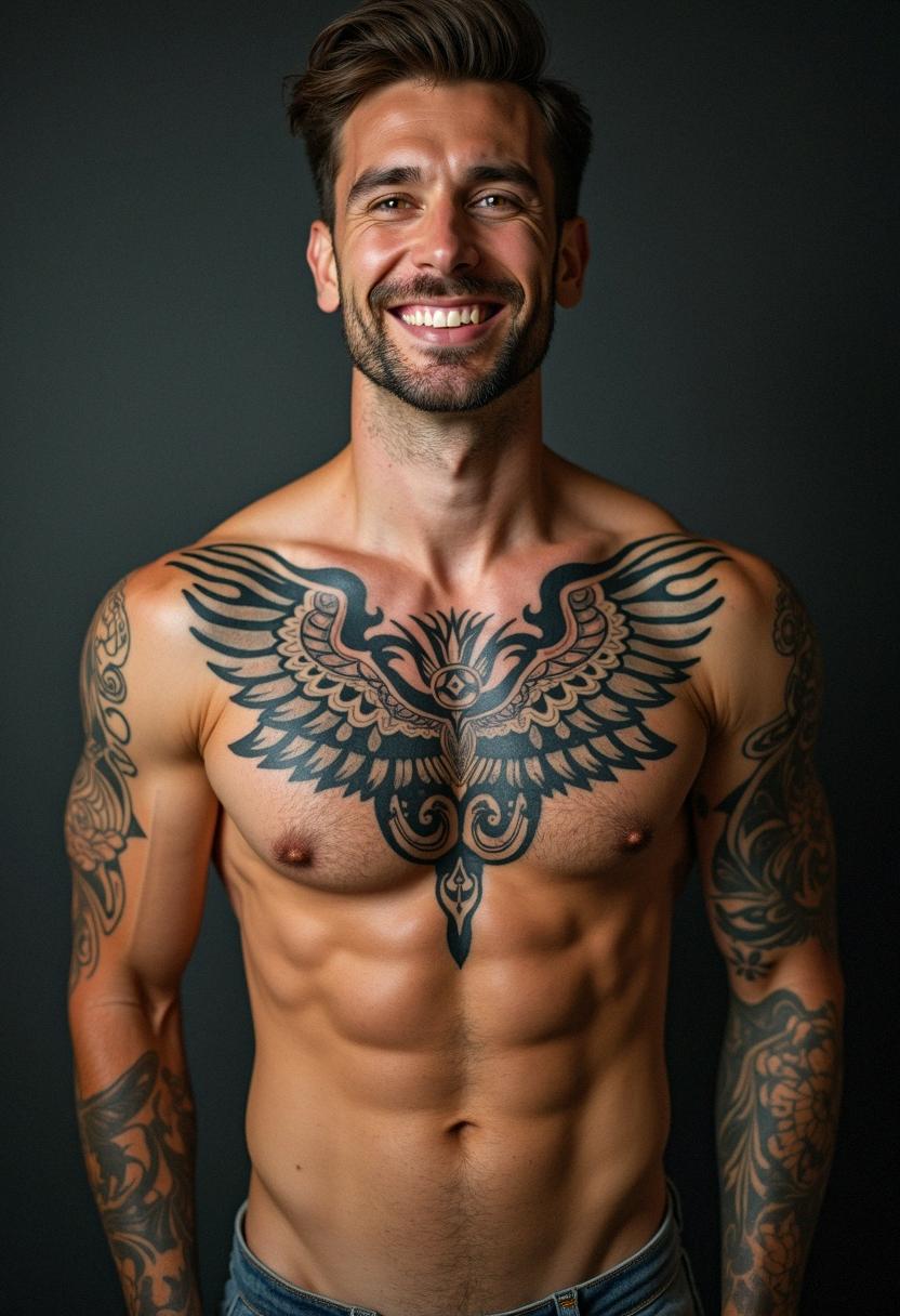 chest tattoos for men