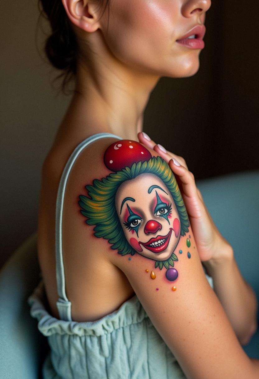 clown tattoo