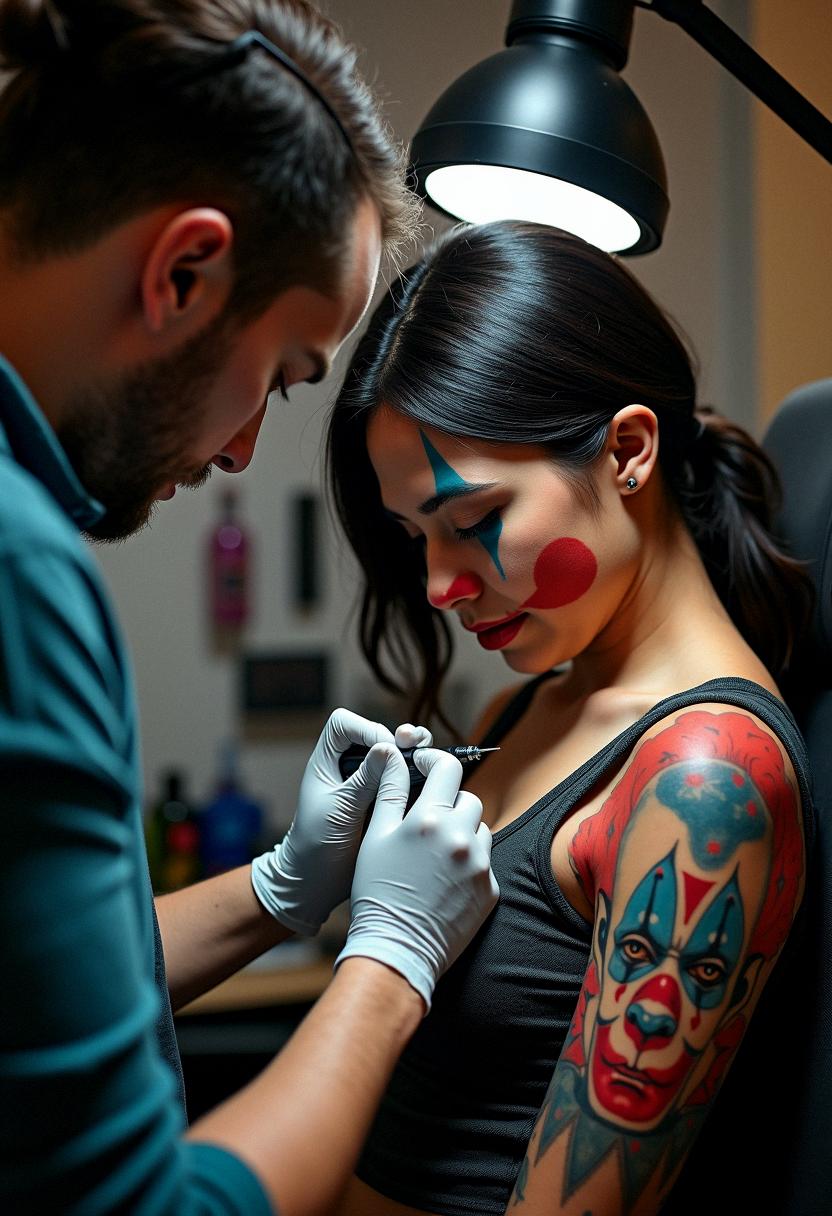 clown tattoo