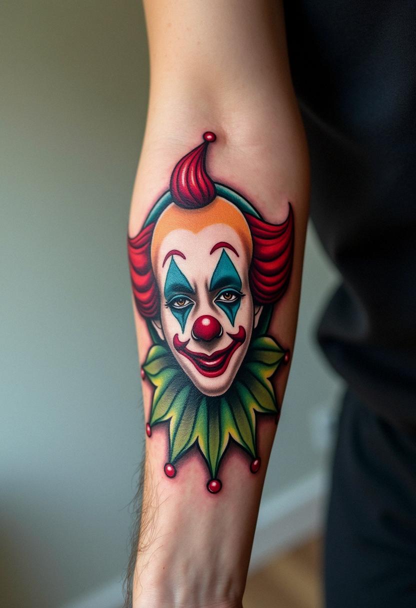 clown tattoo