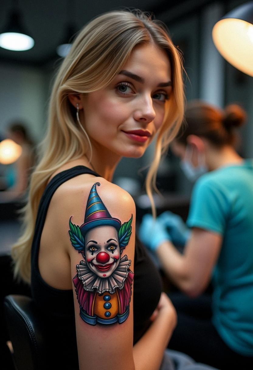 clown tattoo