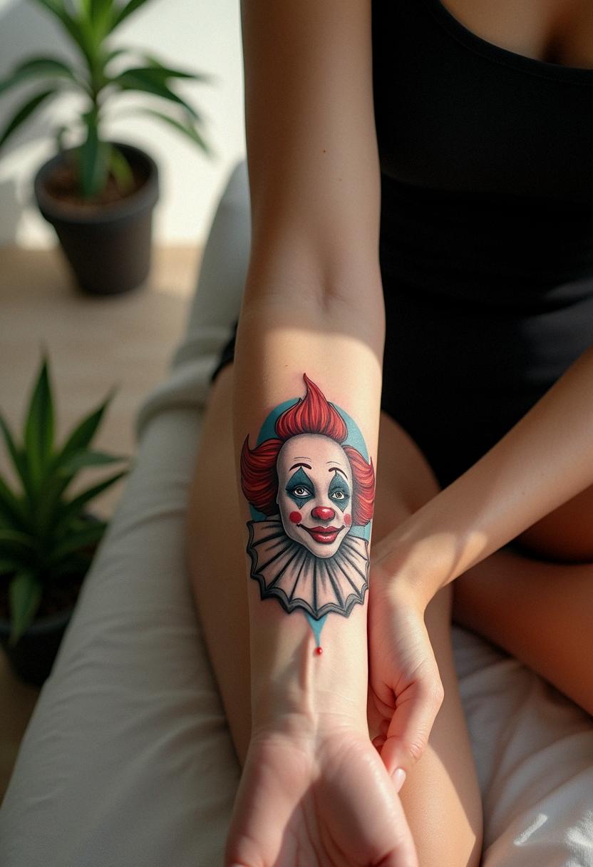 clown tattoo