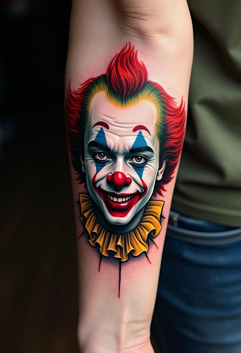 clown tattoo