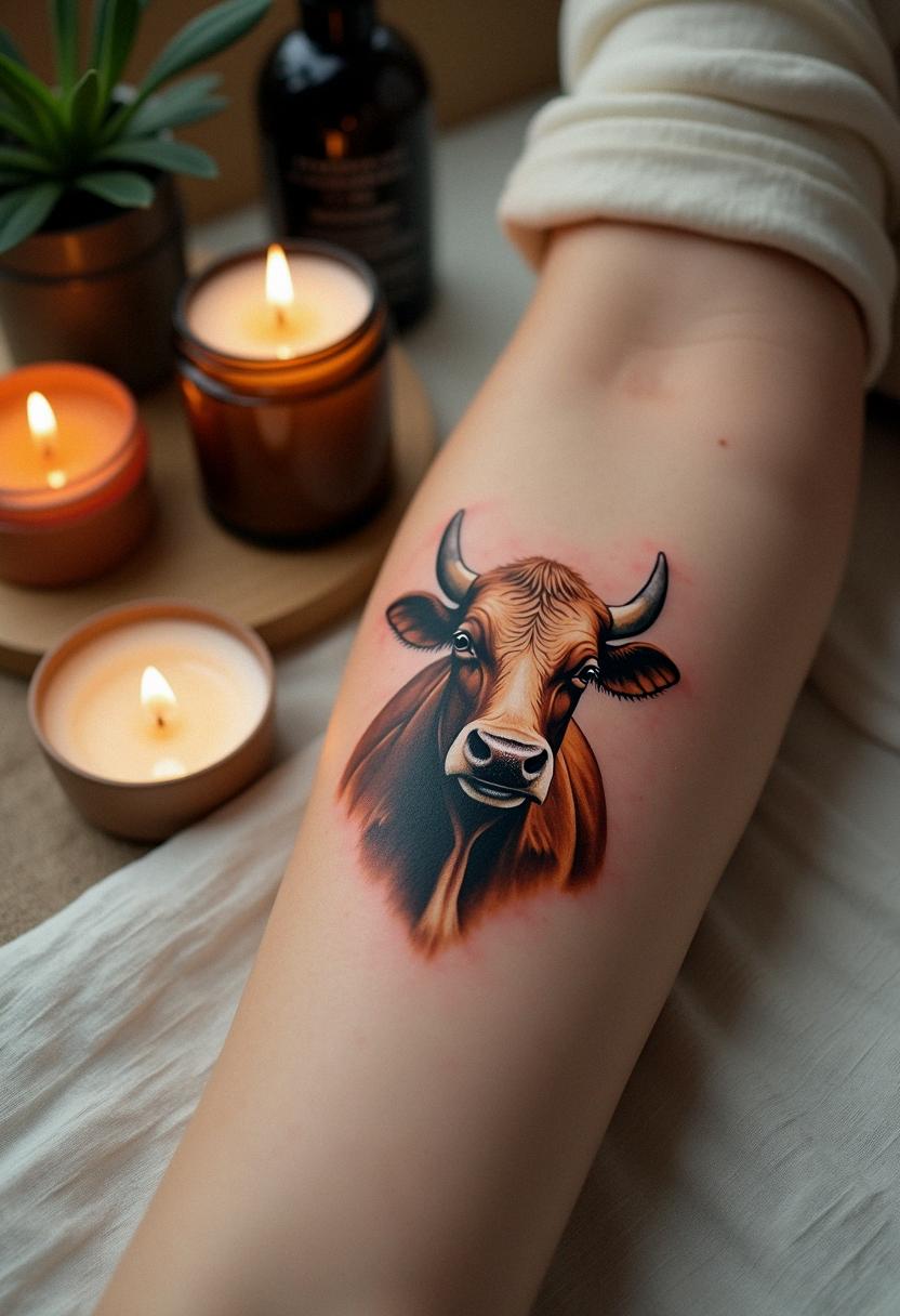 cow tattoo