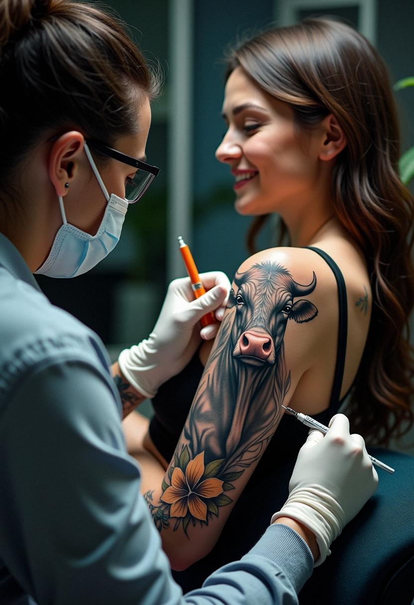 cow tattoo