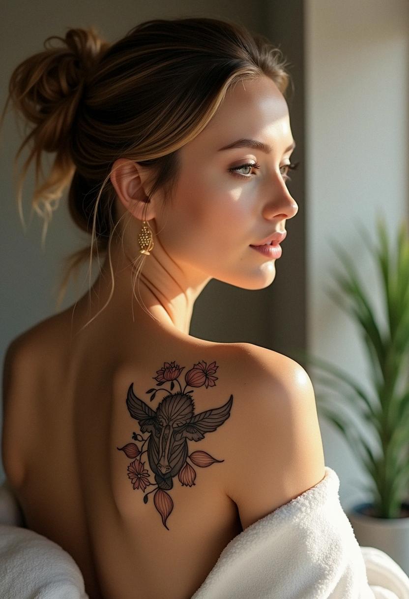 cow tattoo