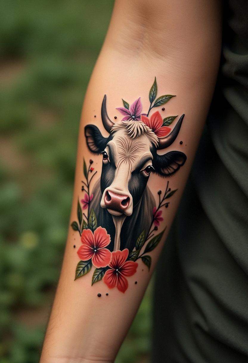 cow tattoo