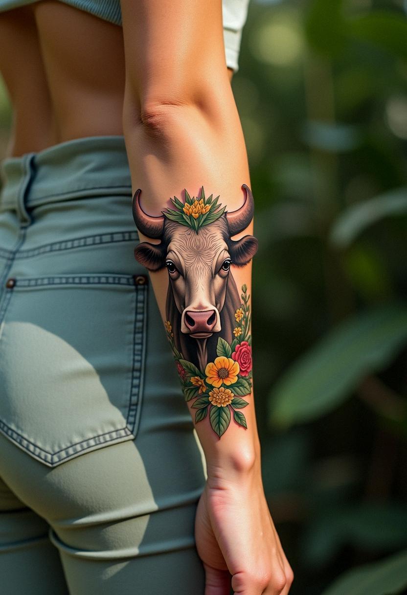cow tattoo
