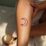 Crescent Moon Tattoo 00002