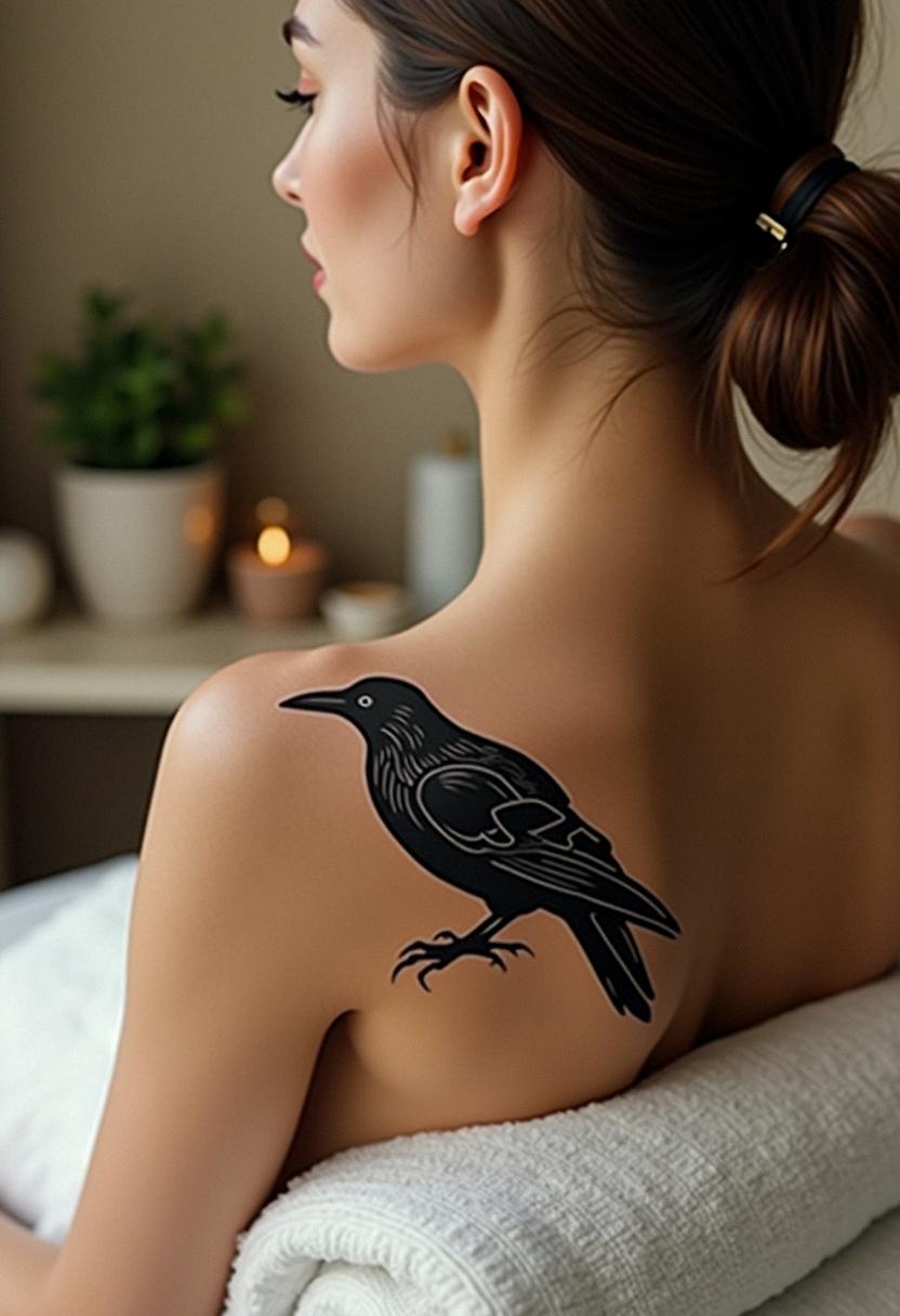 crow tattoo