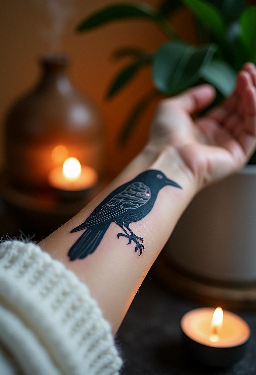 crow tattoo
