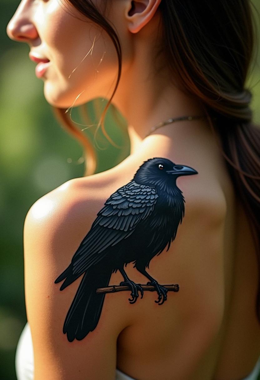 crow tattoo