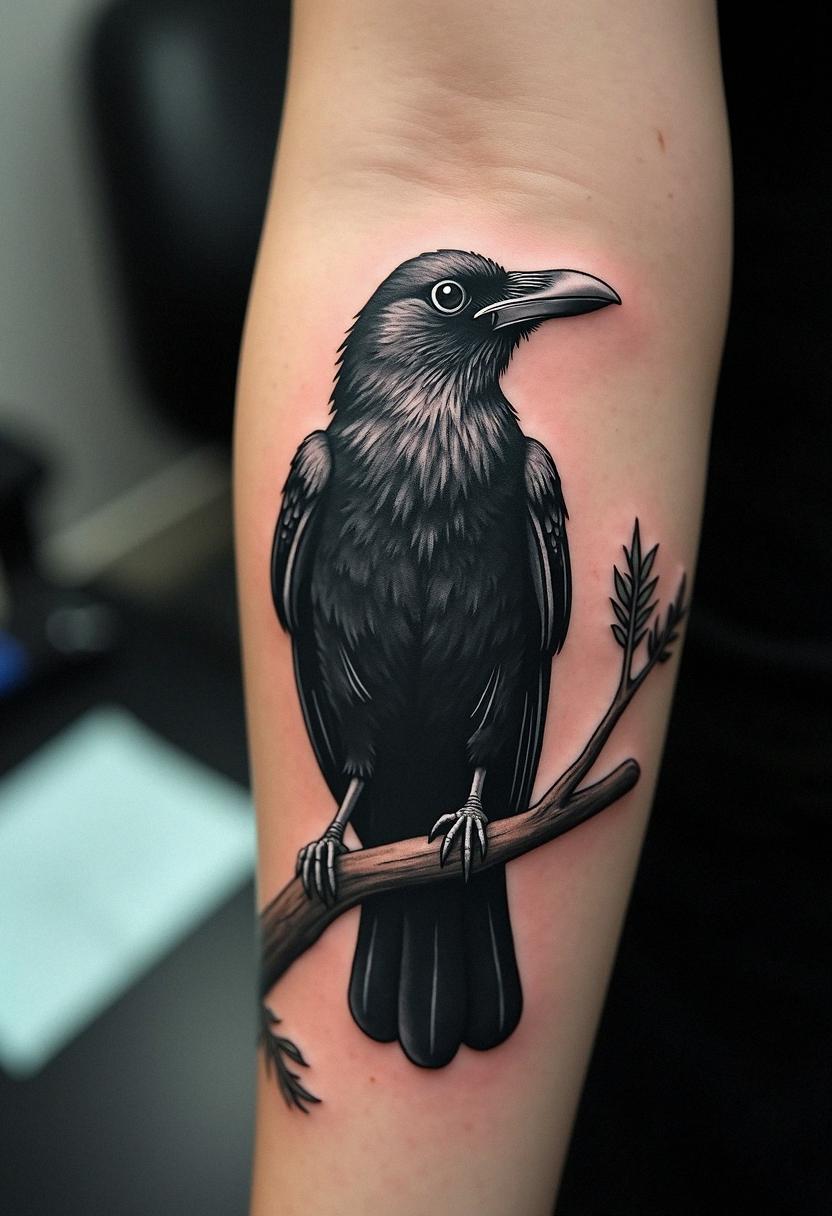 crow tattoo