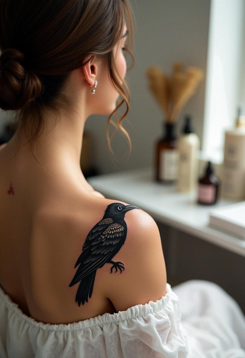 crow tattoo