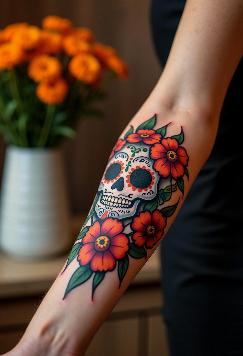 day of the dead tattoo