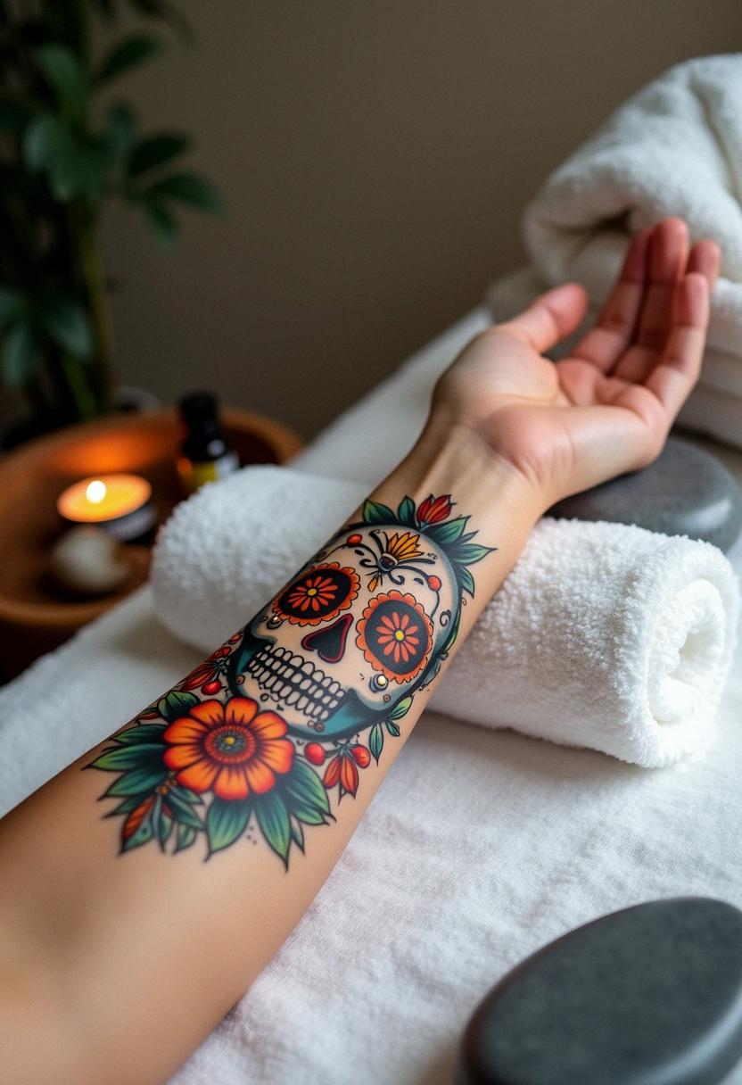 day of the dead tattoo