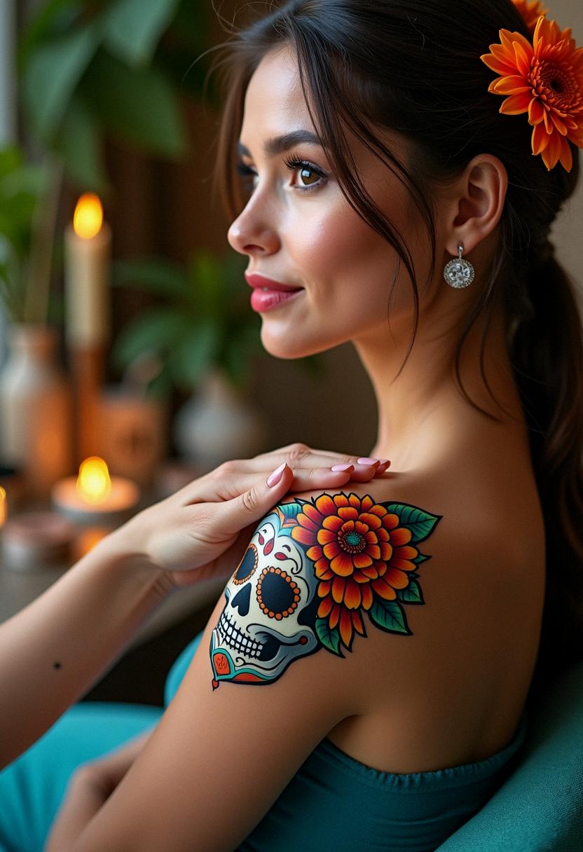 day of the dead tattoo