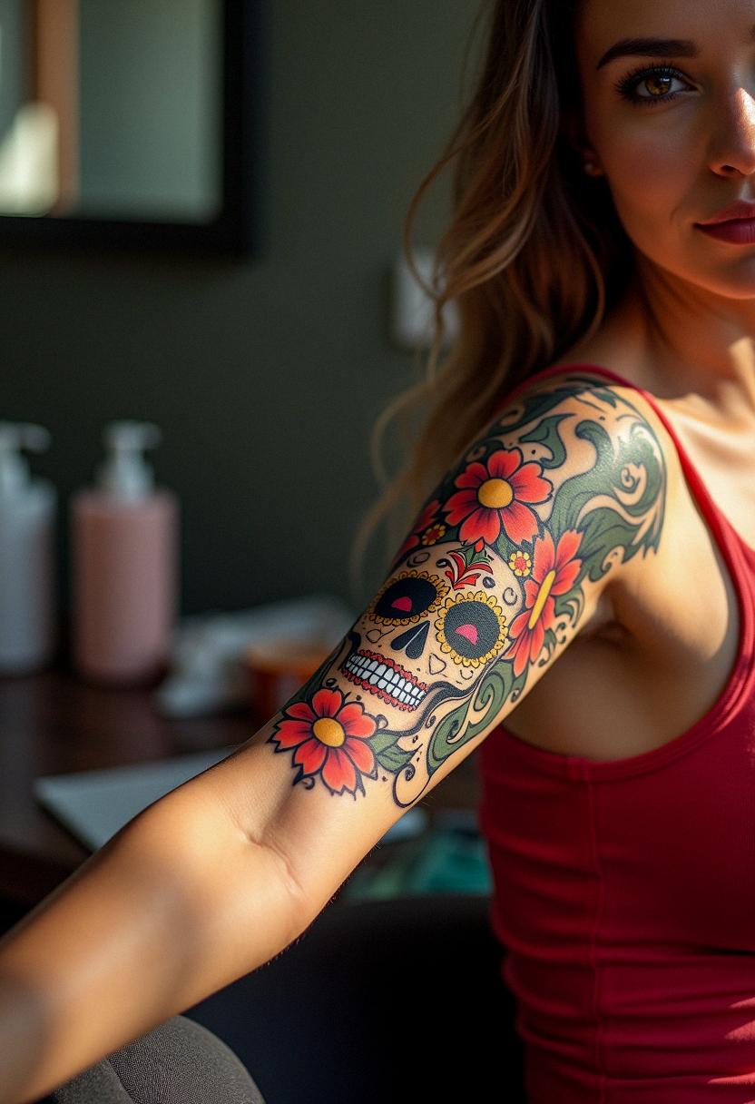 day of the dead tattoo