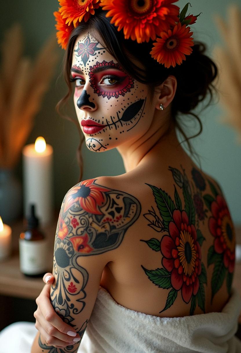 day of the dead tattoo
